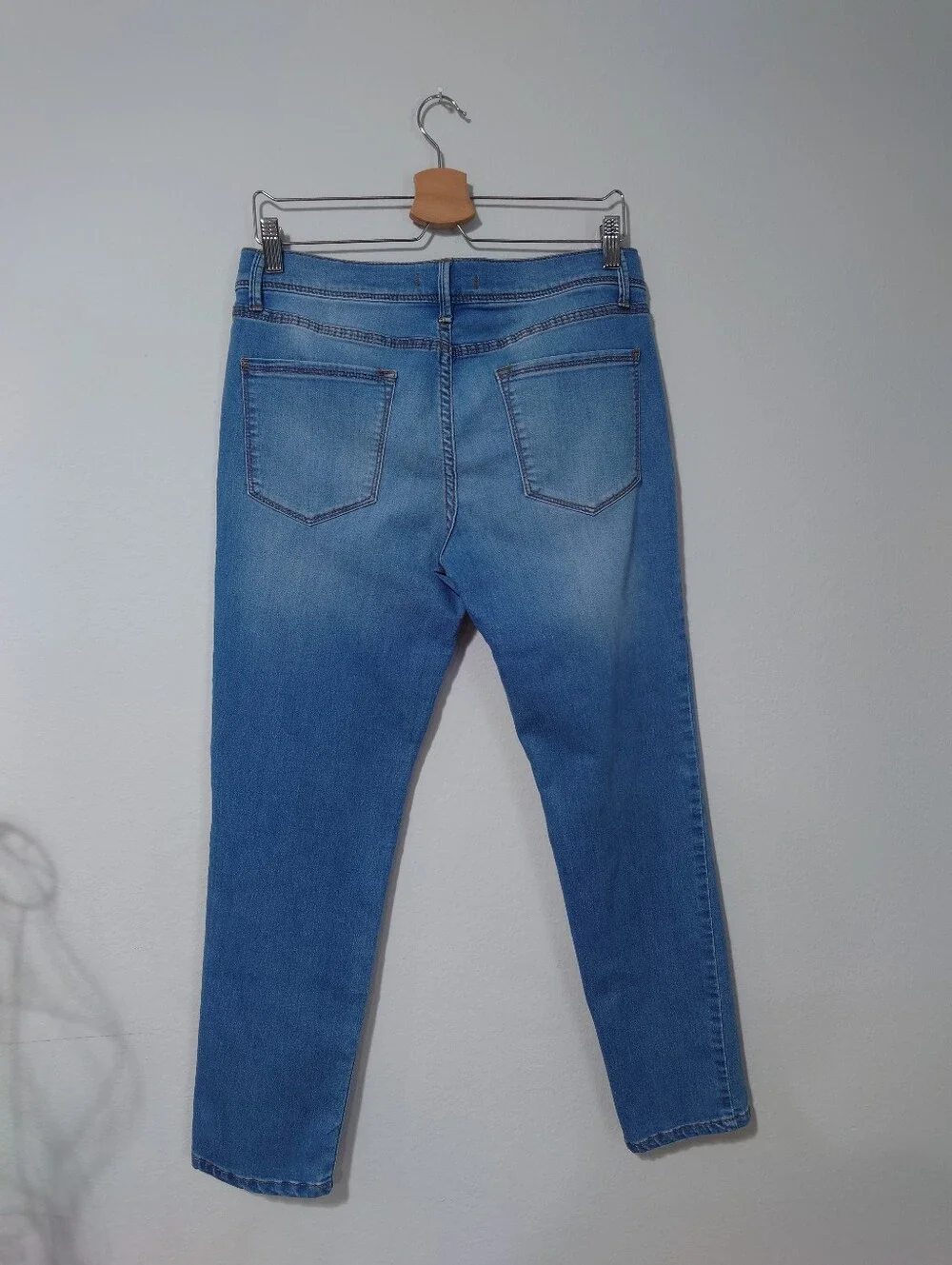 Free People FP Light Wash Skinny Jeans Stretch Denim W29